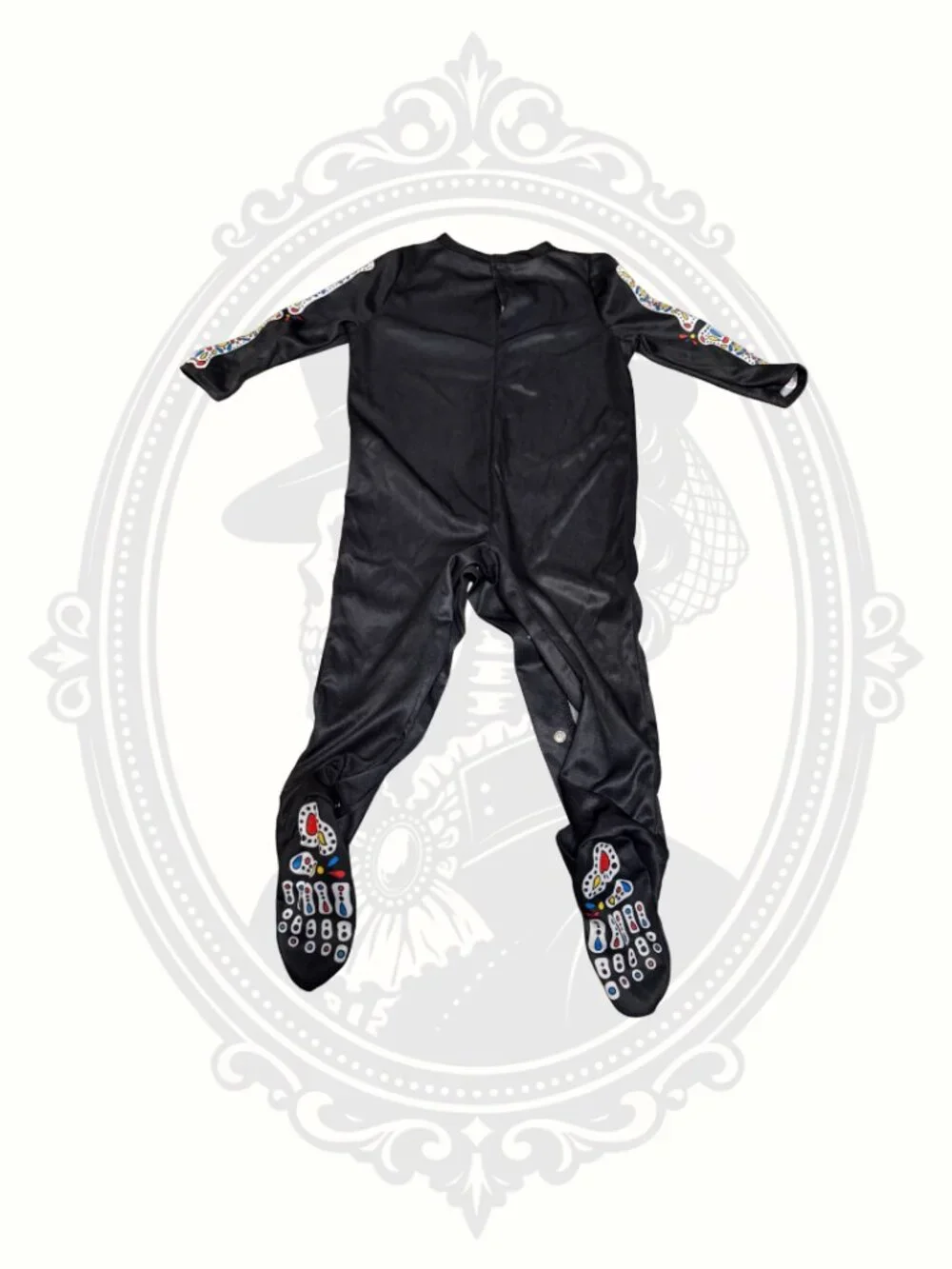 Baby Sugar Skull Skeleton Costume Sleeper 6-12M